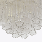 Aurora Lustre Quatre Étage Cannelé Verre - Neutralighting