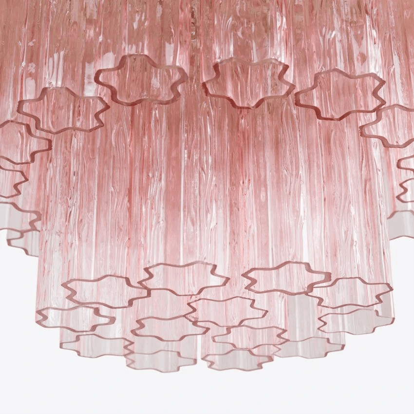 Aurora Lustre Quatre Étage Cannelé Verre - Neutralighting