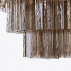 Aurora Lustre Quatre Étage Cannelé Verre - Neutralighting