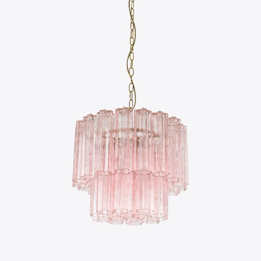 Aurora Chandelier Petit Tube en Verre Murano Treviso - Neutralighting