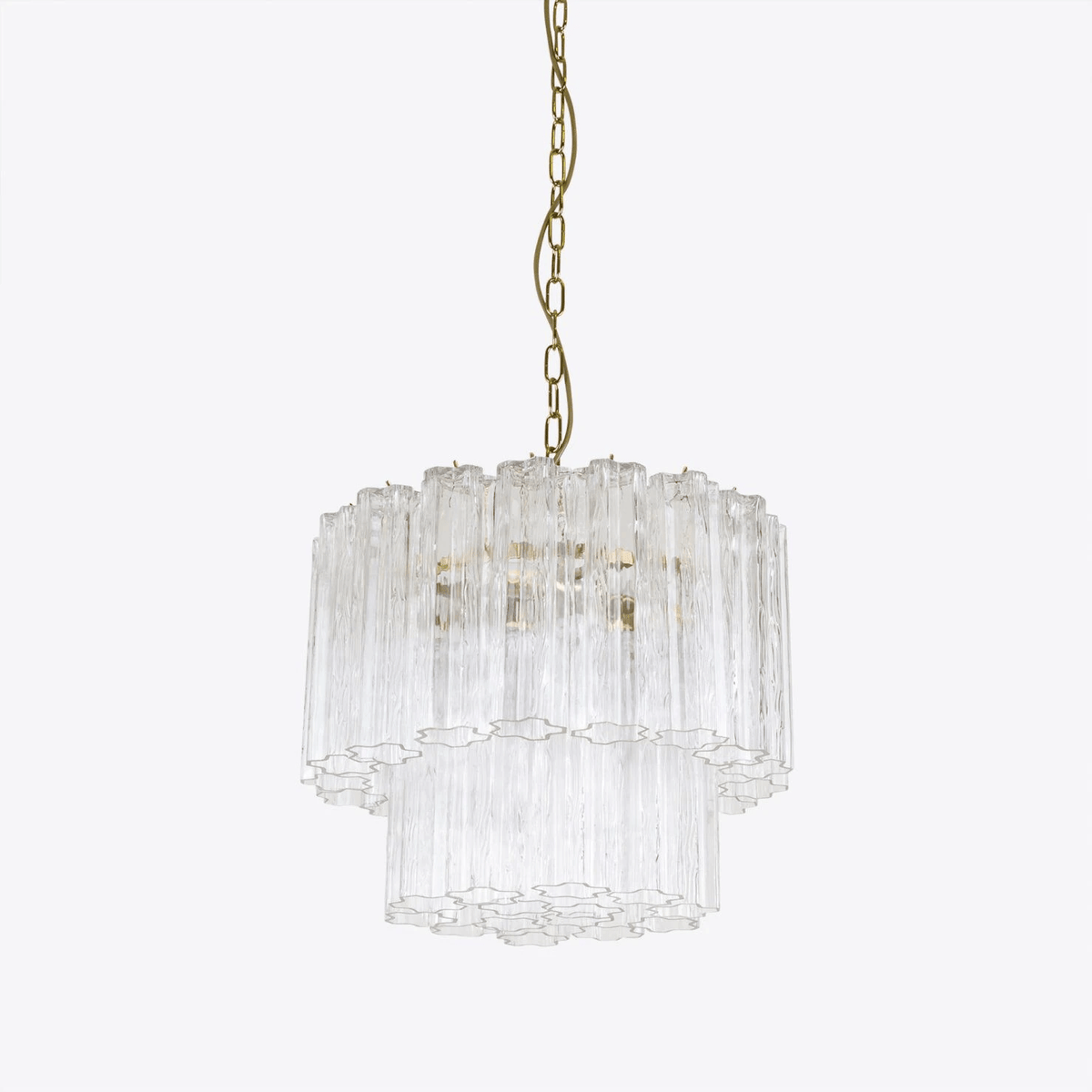 Aurora Chandelier Petit Tube en Verre Murano Treviso - Neutralighting