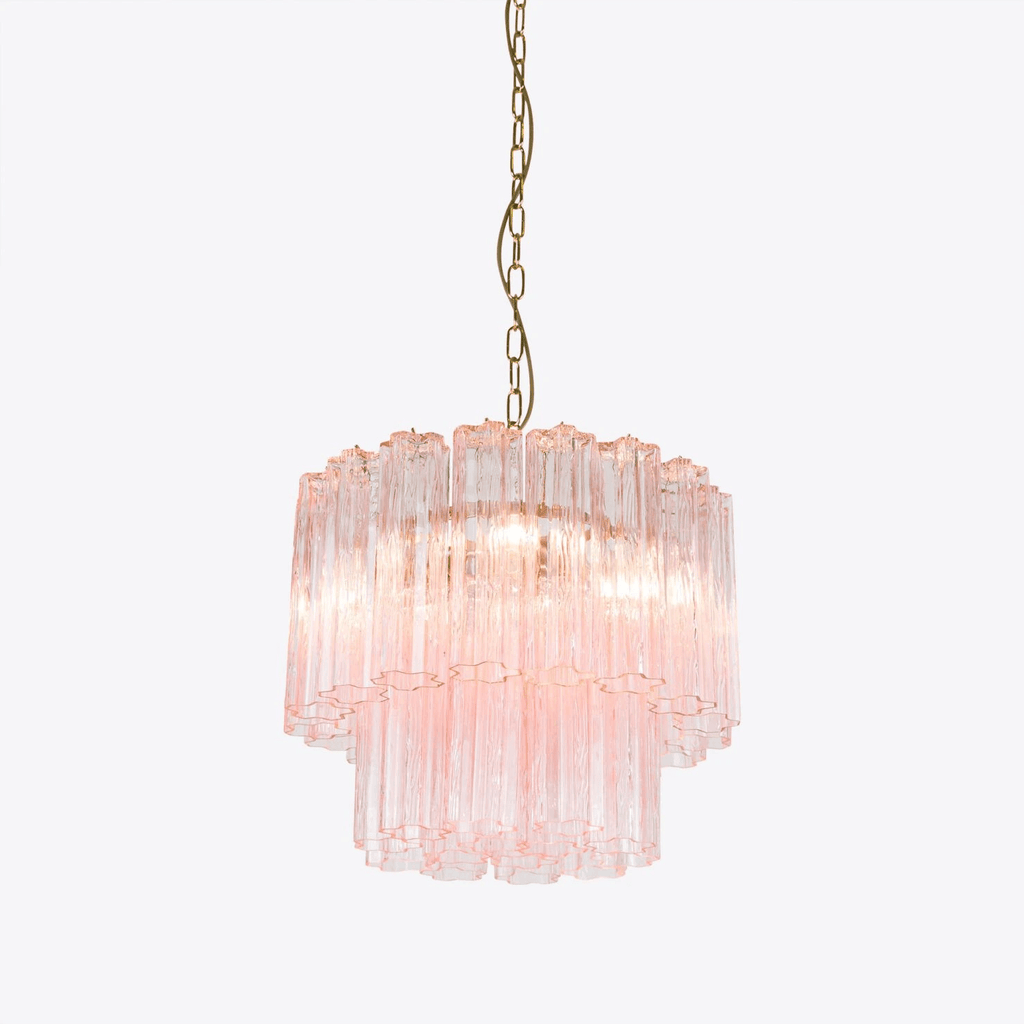 Aurora Chandelier Petit Tube en Verre Murano Treviso - Neutralighting