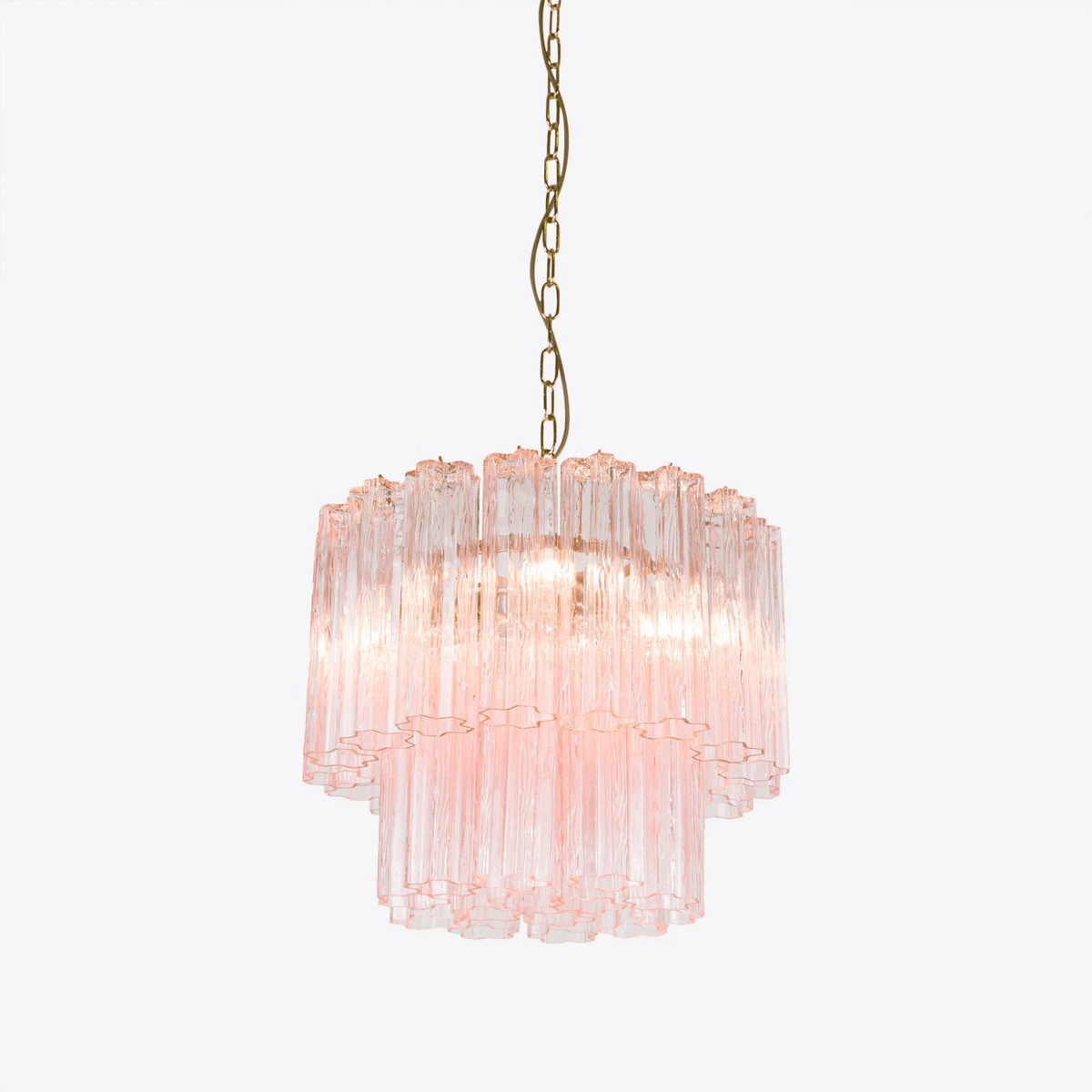 Aurora Chandelier Petit Tube en Verre Murano Treviso - Neutralighting