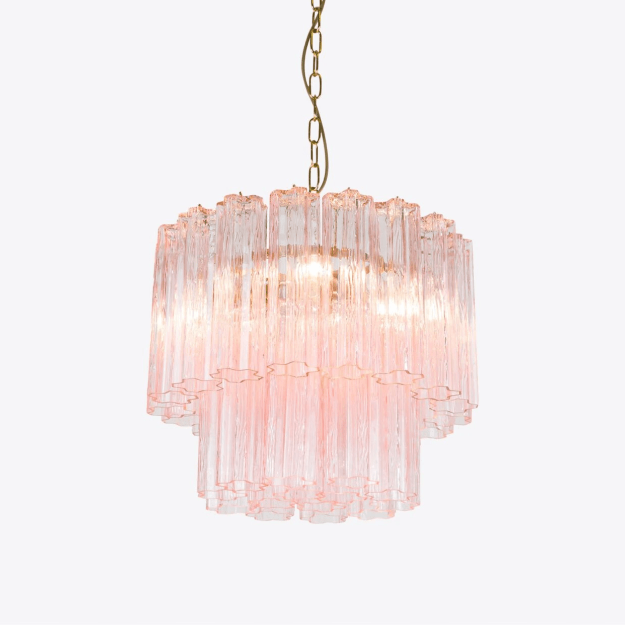 Aurora Chandelier Petit Tube en Verre Murano Treviso - Neutralighting