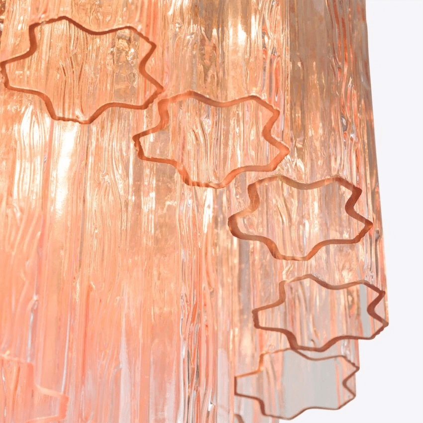 Aurora Chandelier Petit Tube en Verre Murano Treviso - Neutralighting