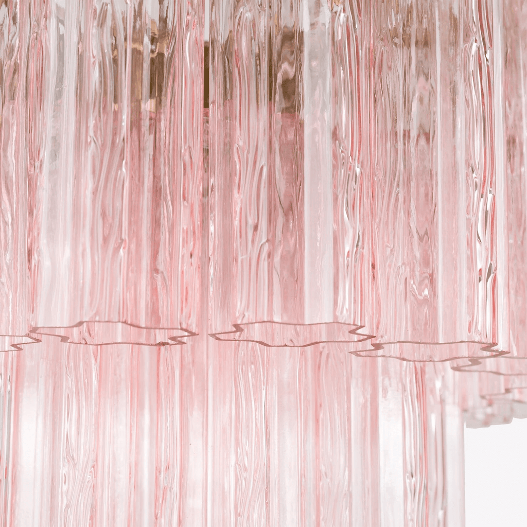 Aurora Chandelier Petit Tube en Verre Murano Treviso - Neutralighting