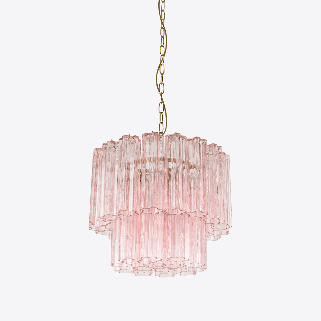 Aurora Chandelier Petit Tube en Verre Murano Treviso - Neutralighting