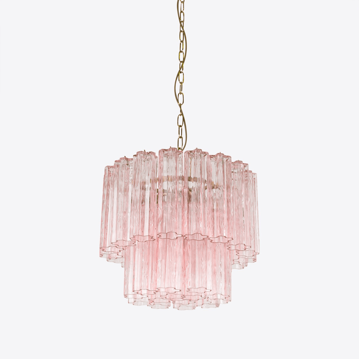 Aurora Chandelier Petit Tube en Verre Murano Treviso - Neutralighting