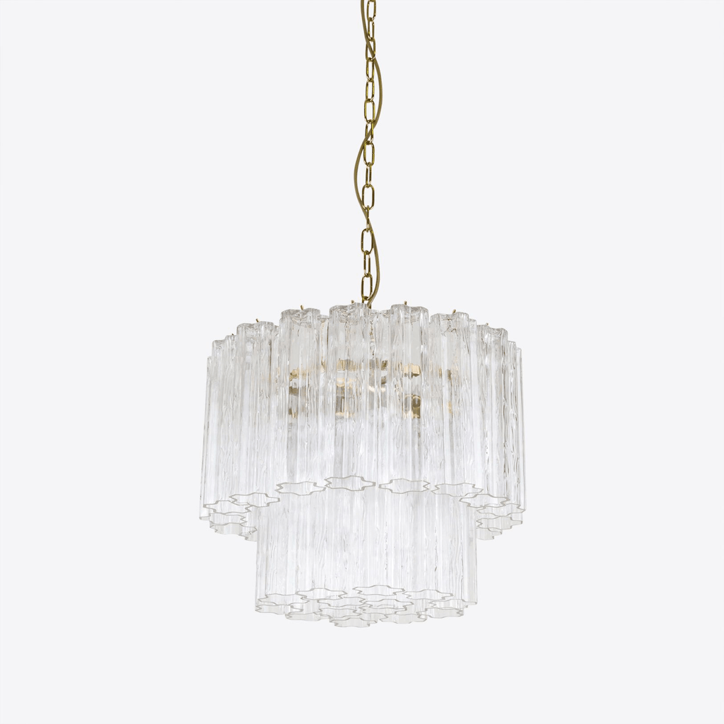 Aurora Chandelier Petit Tube en Verre Murano Treviso - Neutralighting