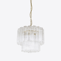 Aurora Chandelier Petit Tube en Verre Murano Treviso - Neutralighting
