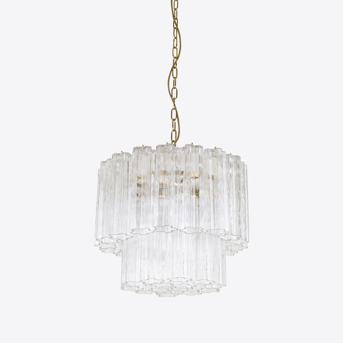 Aurora Chandelier Petit Tube en Verre Murano Treviso - Neutralighting