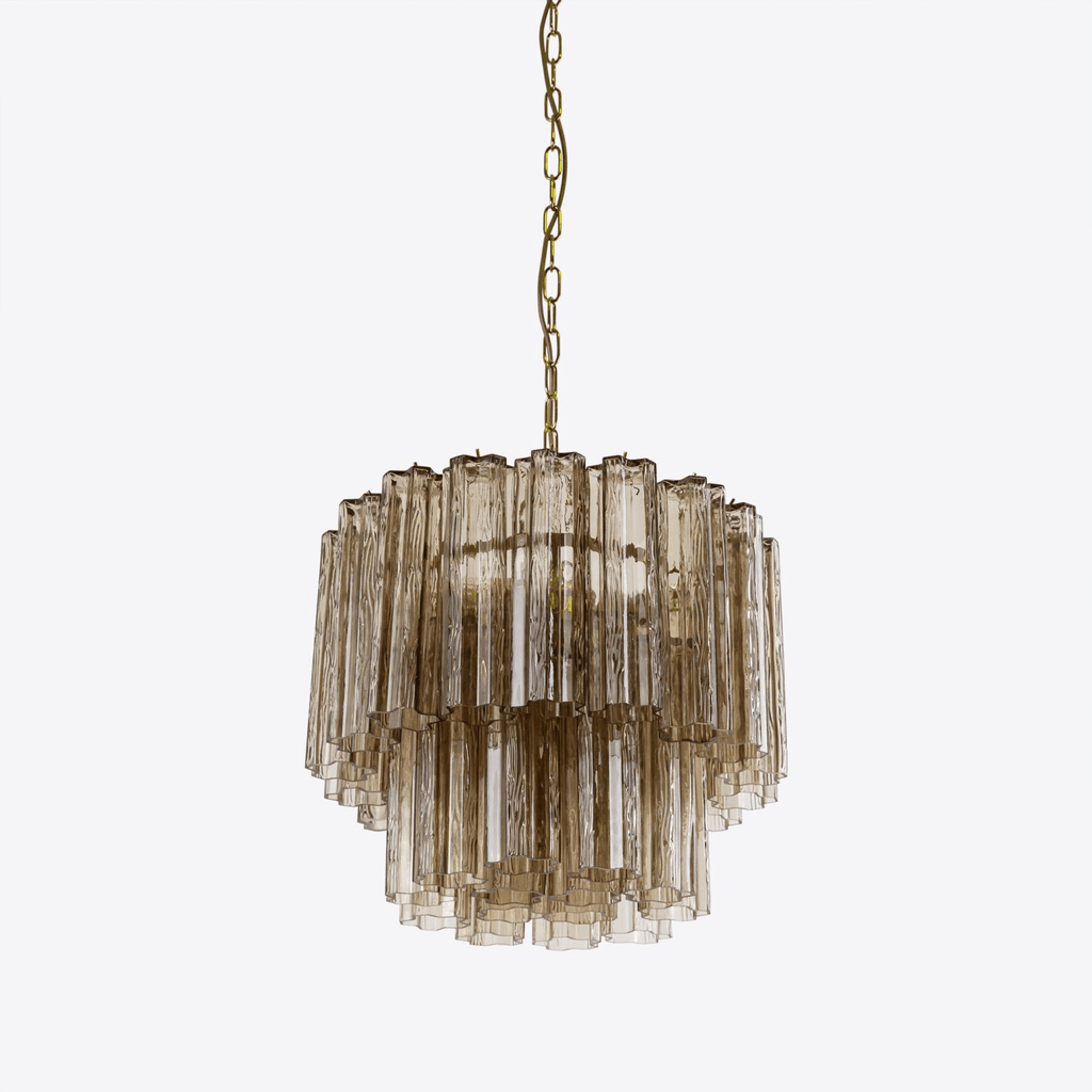Aurora Chandelier Petit Tube en Verre Murano Treviso - Neutralighting
