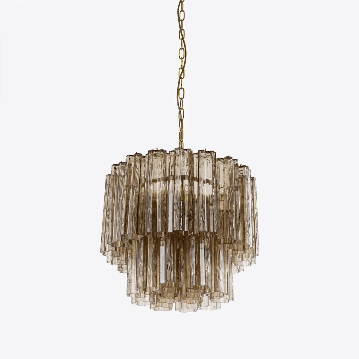 Aurora Chandelier Petit Tube en Verre Murano Treviso - Neutralighting