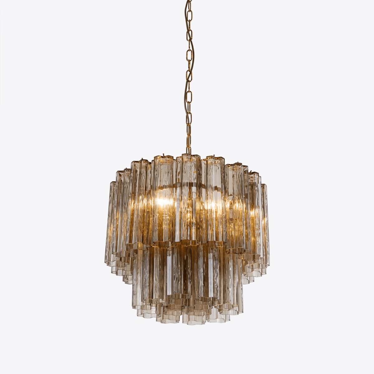 Aurora Chandelier Petit Tube en Verre Murano Treviso - Neutralighting