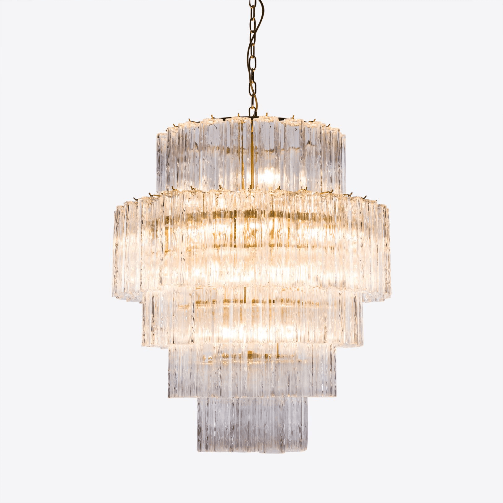 Aurora Lustre Rose Prisme Verre Superposé Élégant - Neutralighting