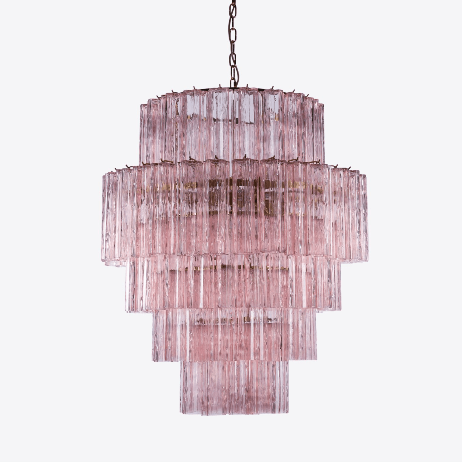 Aurora Lustre Rose Prisme Verre Superposé Élégant - Neutralighting