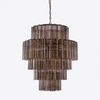 Aurora Lustre Rose Prisme Verre Superposé Élégant - Neutralighting