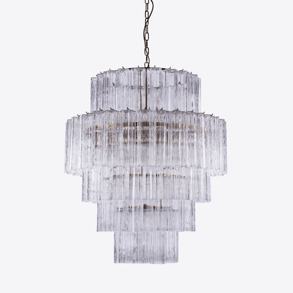 Aurora Lustre Rose Prisme Verre Superposé Élégant - Neutralighting