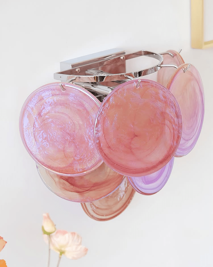 Aurora Applique Murale Disque Verre Murano Artistique - Neutralighting