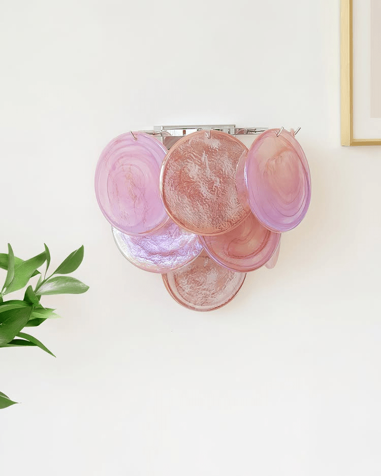 Aurora Applique Murale Disque Verre Murano Artistique - Neutralighting