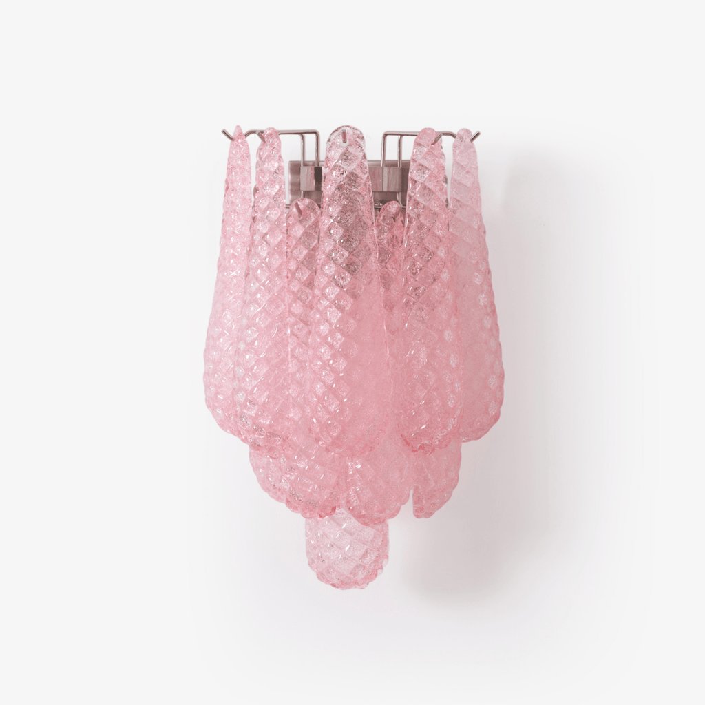 Aurora Applique Murale Rose Larme Verre Florale Artistique - Neutralighting