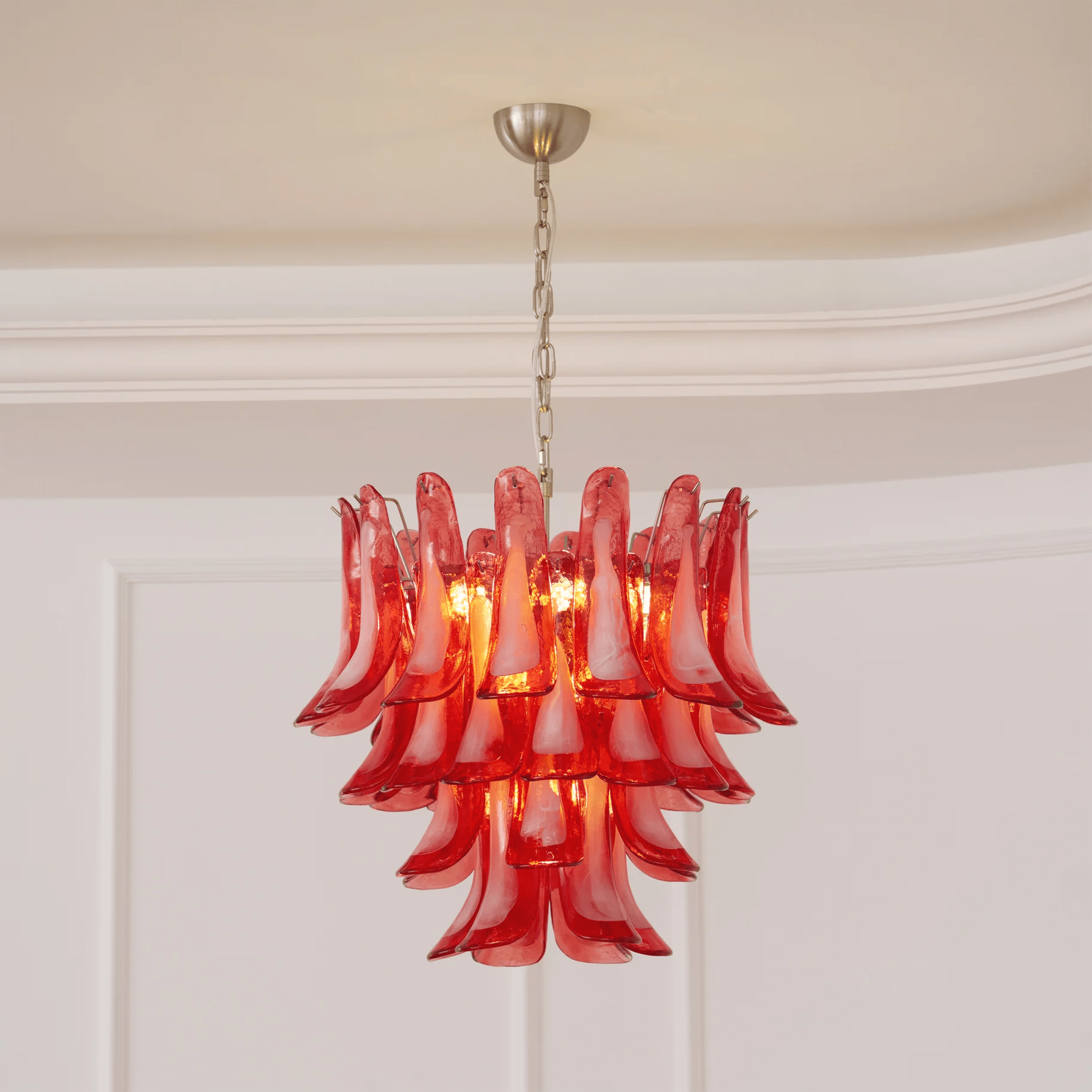 Aurora Chandelier en Verre Vintage - Neutralighting