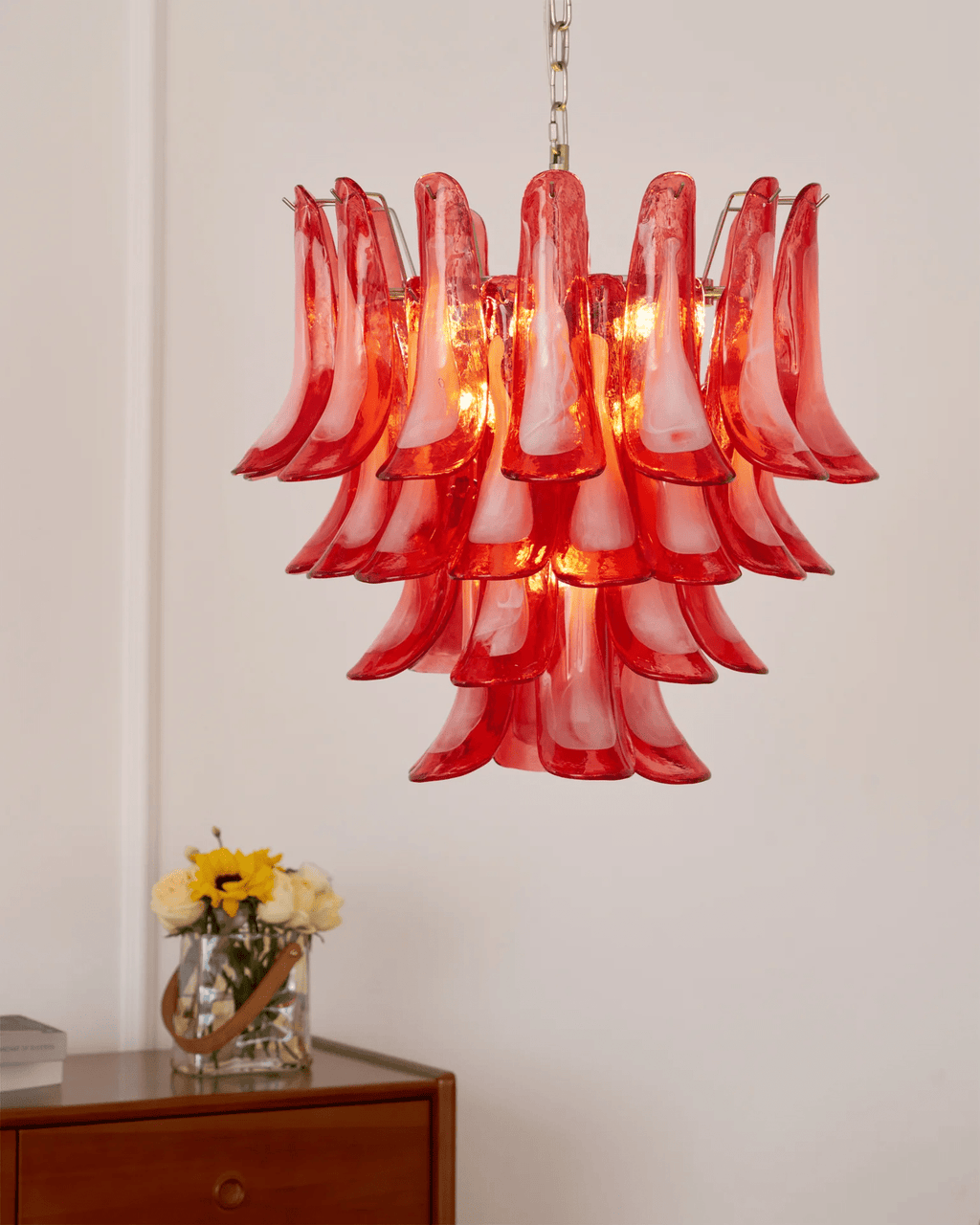 Aurora Chandelier en Verre Vintage - Neutralighting