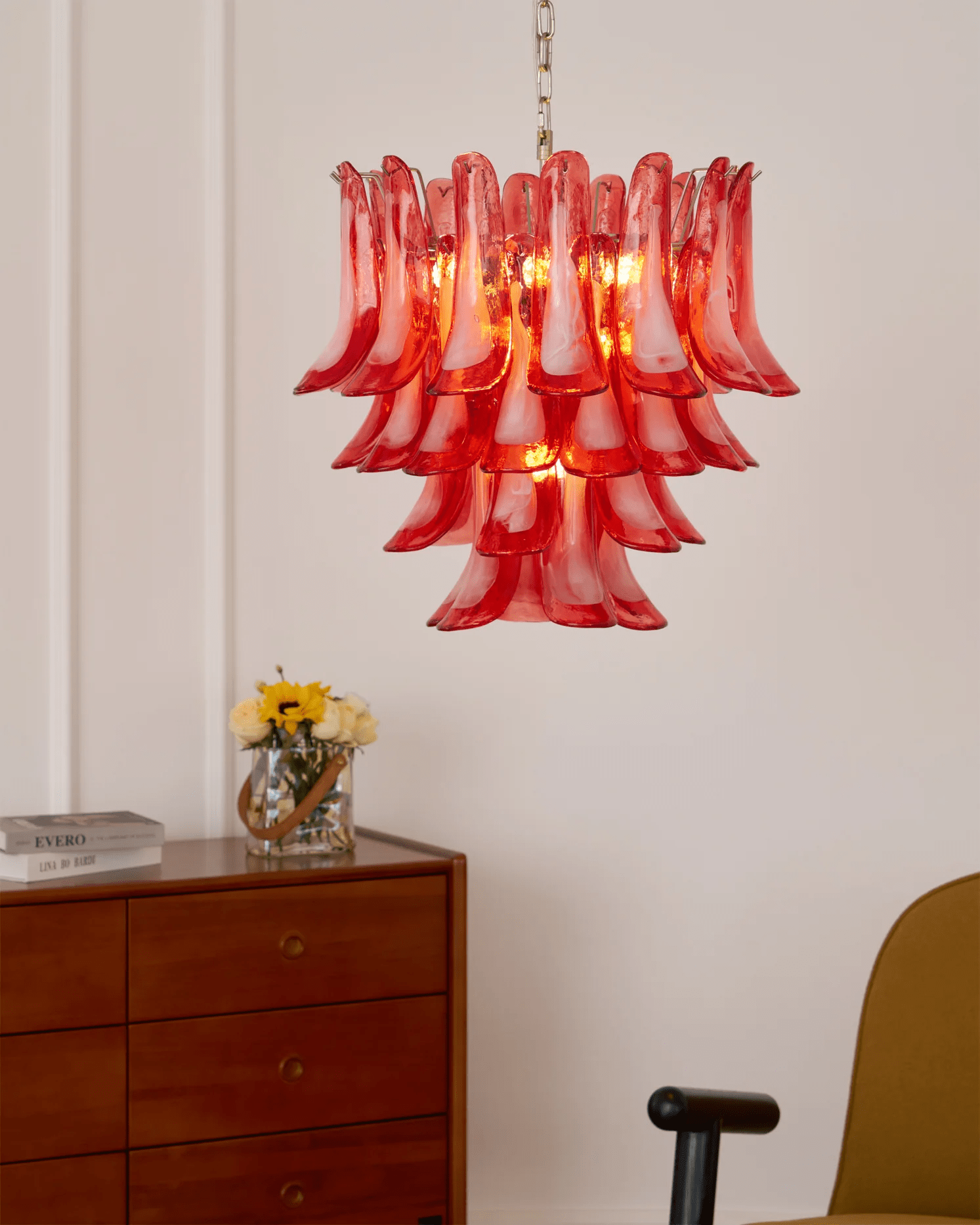 Aurora Chandelier en Verre Vintage - Neutralighting