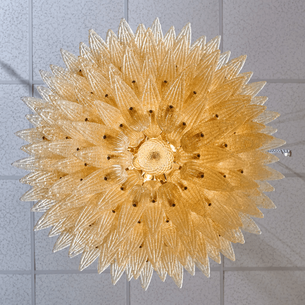Aurora Chandelier en Verre de Murano Palmette à Niveaux - Neutralighting