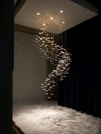 Nephele Chandelier Feuille en Cristal - Neutralighting