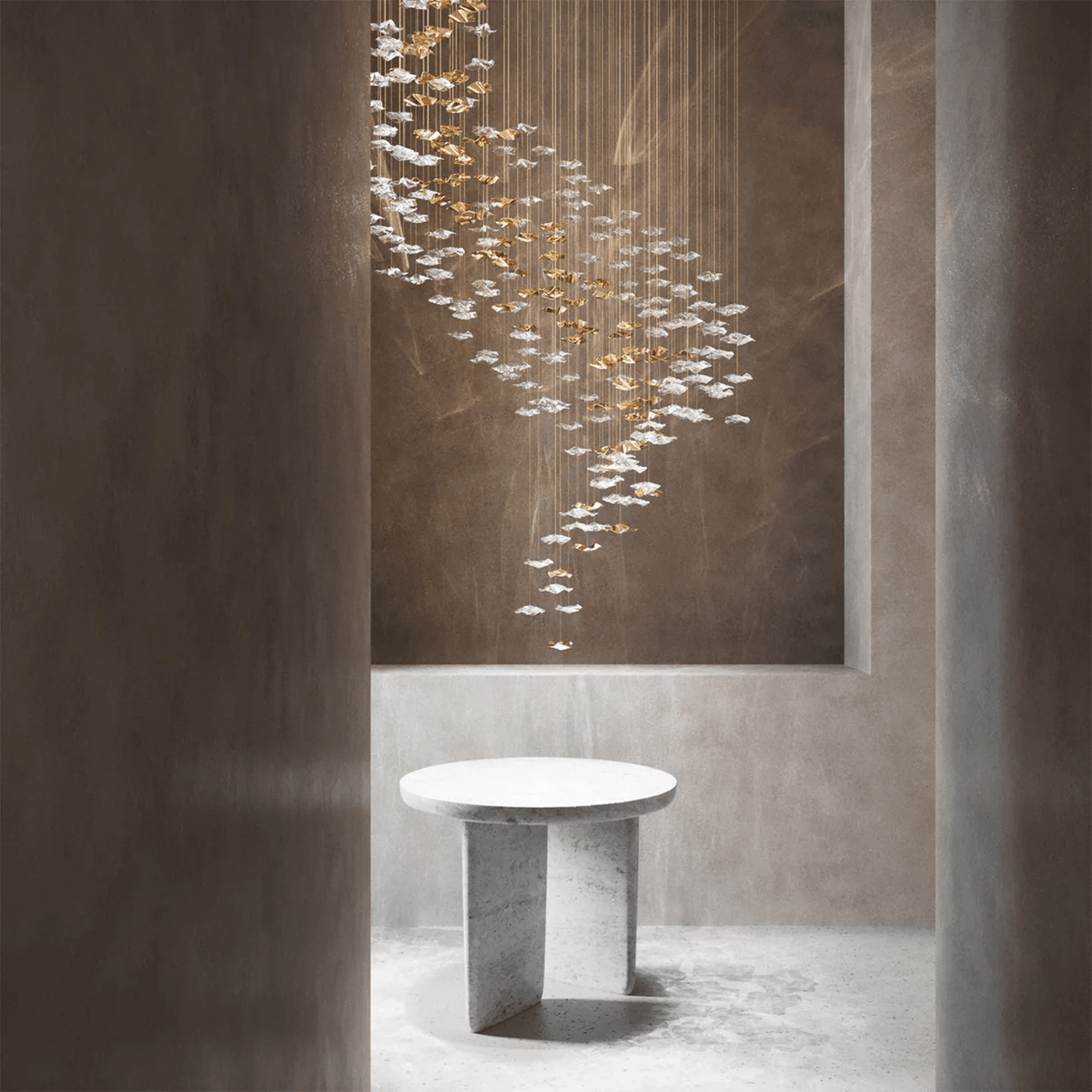 Cezorisra Chandelier Linéaire en Laiton de Luxe - Neutralighting
