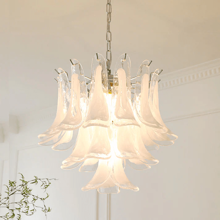 Aurora Lustre Pétales en Verre de Murano Vintage - Neutralighting