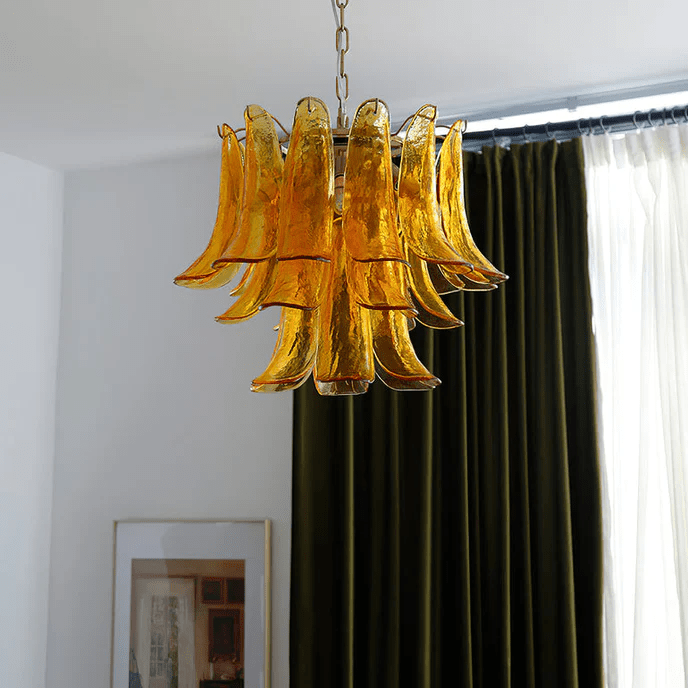 Aurora Lustre Pétales en Verre de Murano Vintage - Neutralighting