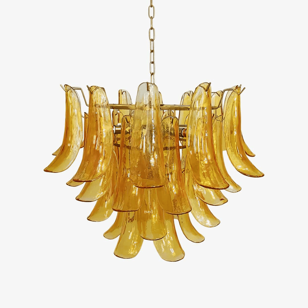 Aurora Lustre Murano Verre Feuille Doré - Neutralighting