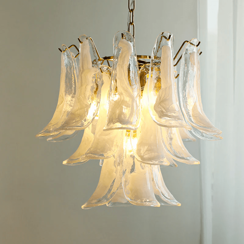 Aurora Lustre Pétales en Verre de Murano Vintage - Neutralighting