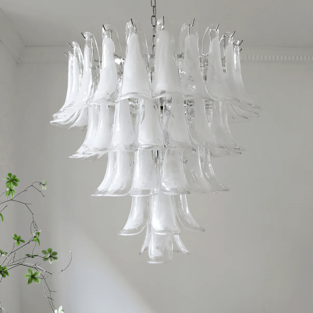 Aurora Lustre Pétales en Verre de Murano Vintage - Neutralighting