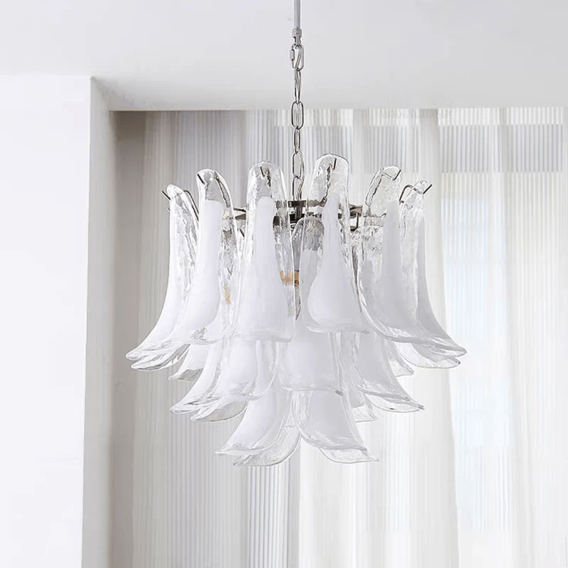 Aurora Lustre Pétales en Verre de Murano Vintage - Neutralighting