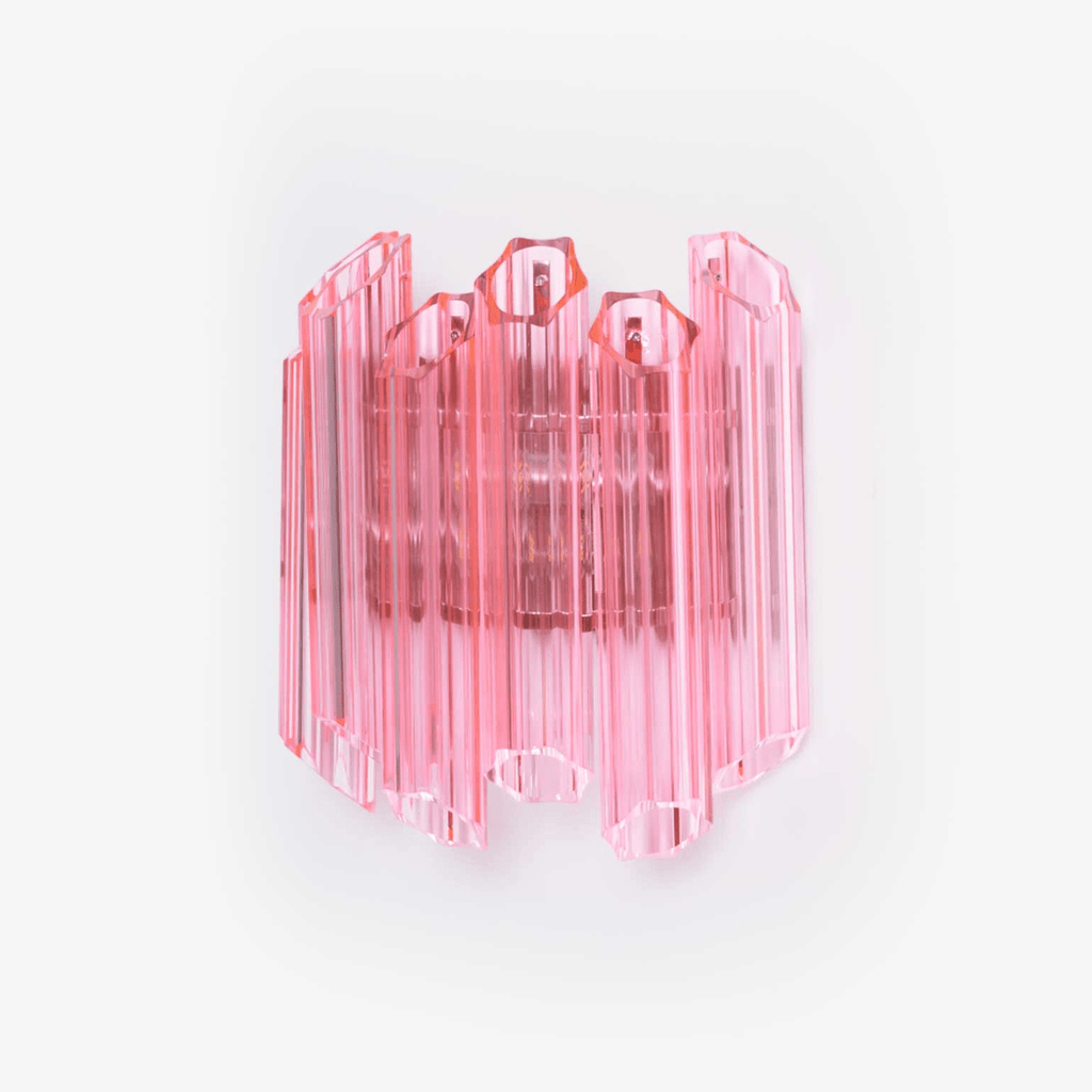 Aurora Applique Murale Tube en Verre Murano Rose - Neutralighting