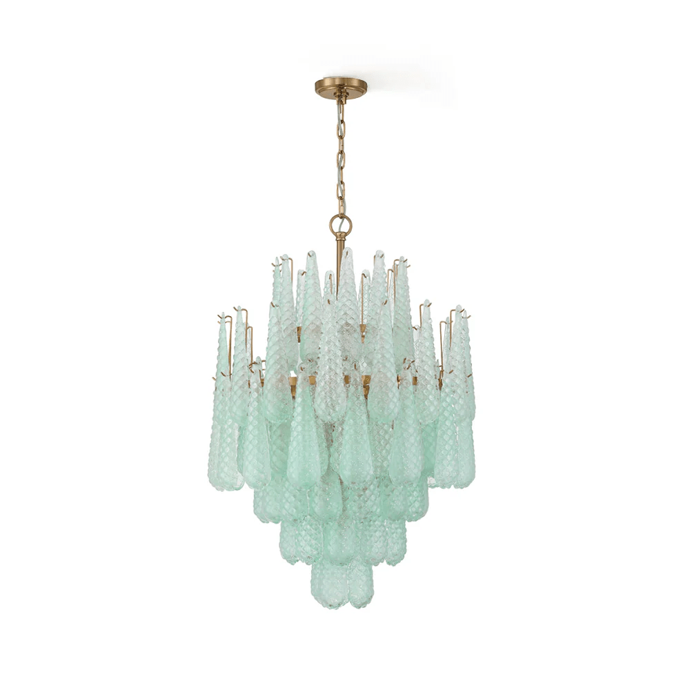 Aurora Lustre Goutte Texturé Verre Élégant - Neutralighting