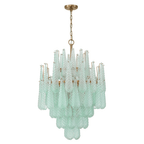 Aurora Lustre Goutte Texturé Verre Élégant - Neutralighting