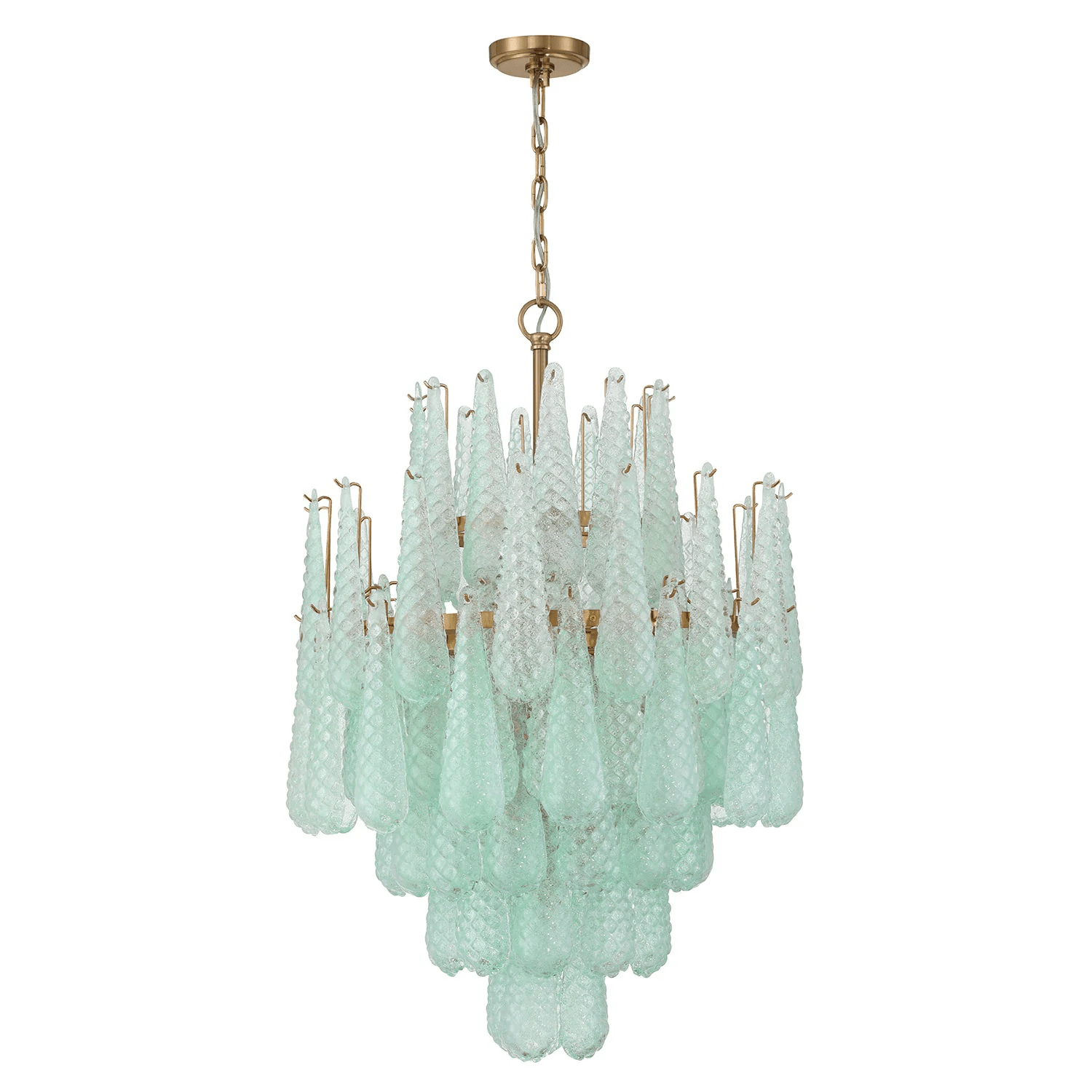 Aurora Lustre Goutte Texturé Verre Élégant - Neutralighting
