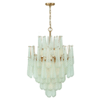 Aurora Lustre Goutte Texturé Verre Élégant - Neutralighting