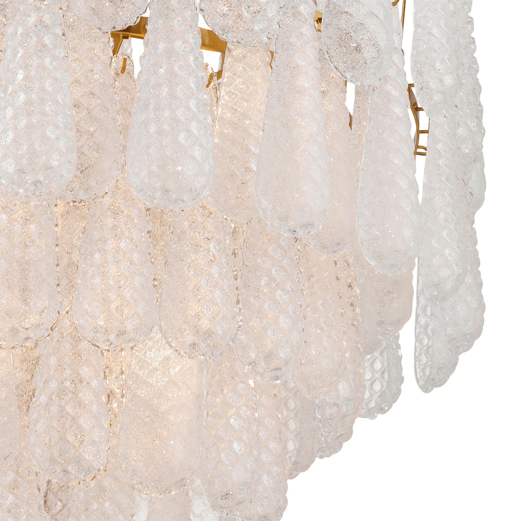 Aurora Lustre Goutte Texturé Verre Élégant - Neutralighting