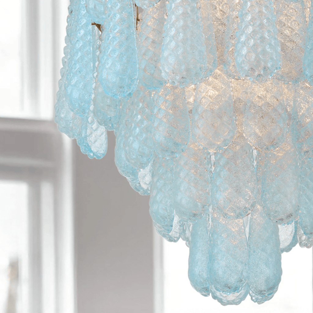 Aurora Lustre Goutte Texturé Verre Élégant - Neutralighting