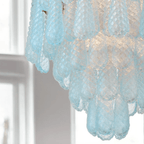Aurora Lustre Goutte Texturé Verre Élégant - Neutralighting