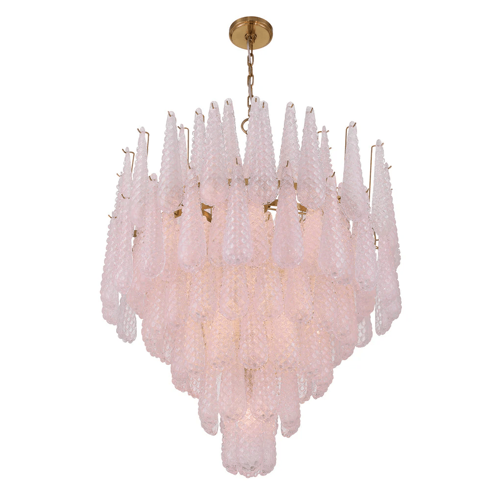 Aurora Lustre Goutte Texturé Verre Élégant - Neutralighting