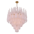 Aurora Lustre Goutte Texturé Verre Élégant - Neutralighting