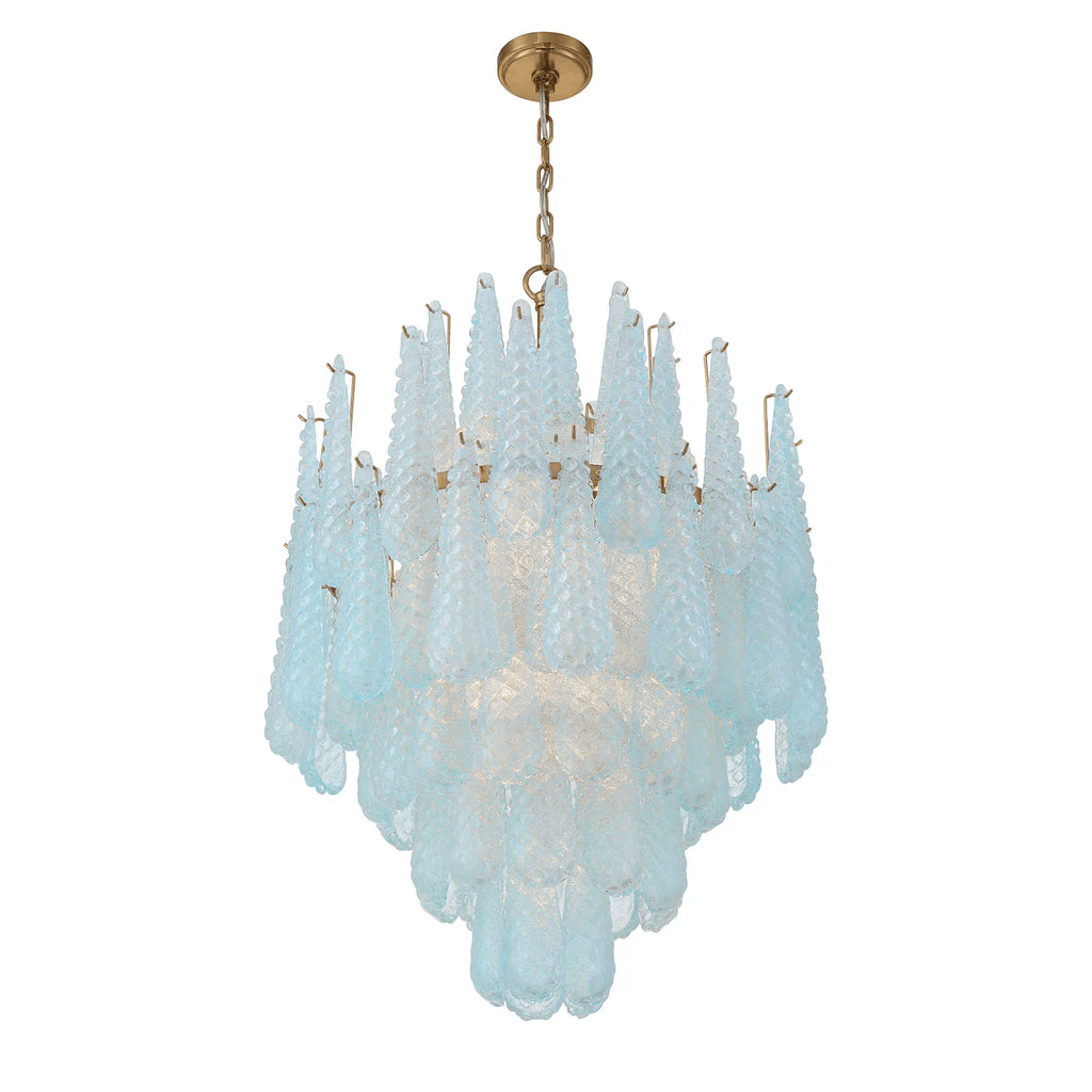 Aurora Lustre Goutte Texturé Verre Élégant - Neutralighting