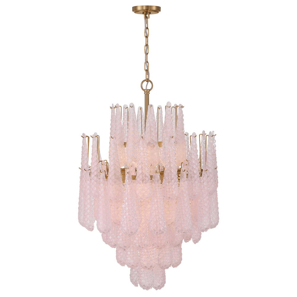 Aurora Lustre Goutte Texturé Verre Élégant - Neutralighting