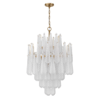 Aurora Lustre Goutte Texturé Verre Élégant - Neutralighting